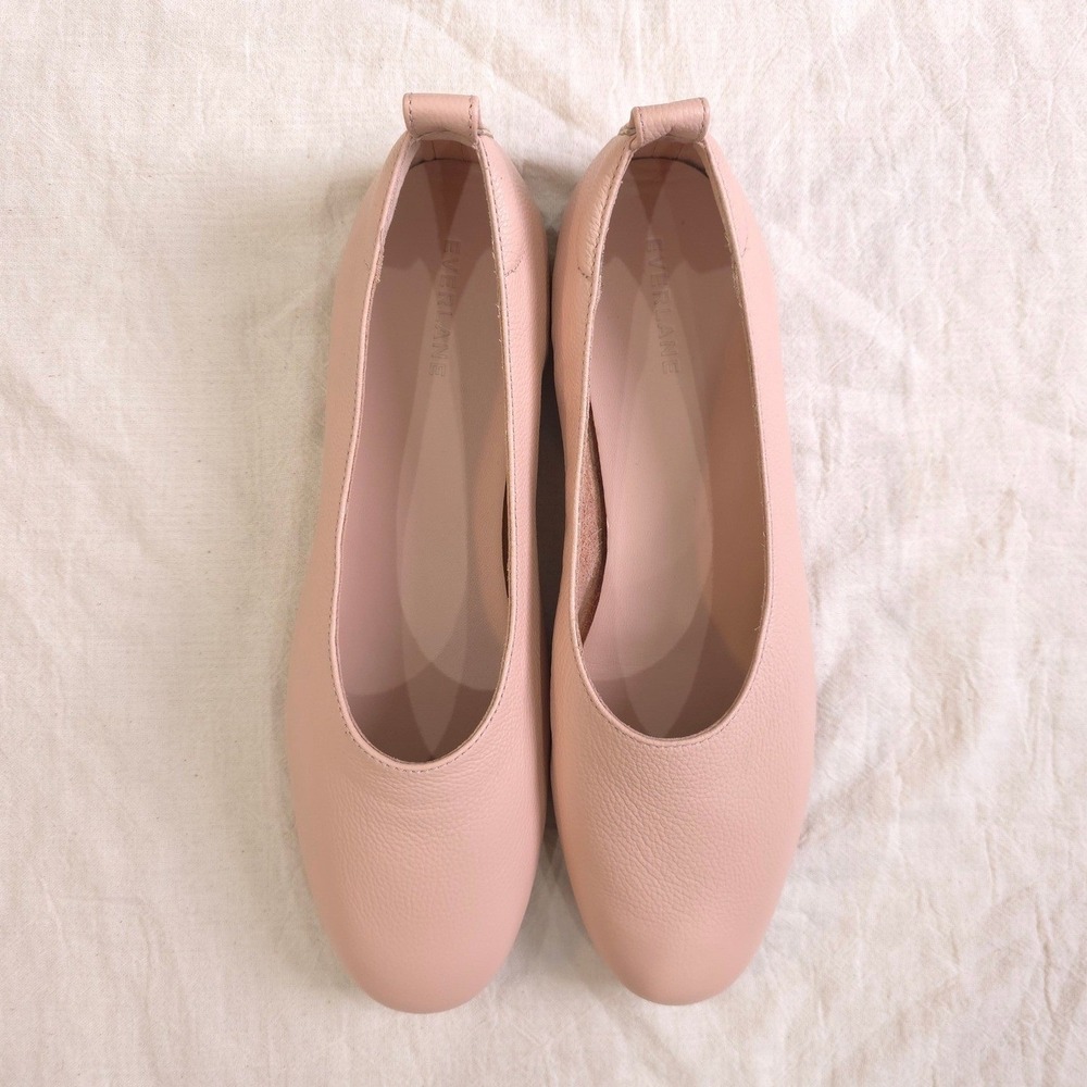 Everlane Blush Pink Leather Ballet Flats